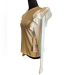 Celebrity Pink NWT  White Ruffle Shoulder Cable Knit Top – Feminine, Soft Girl Photo 1