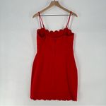 B Darlin B. Darlin Red Stretch Crepe Scallop Edge Spaghetti Strap Fitted Mini Dress Photo 4