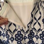 J.Crew Trellis Blue & White Floral Skirt - Size 2 Photo 8