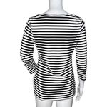 Manoukian Shirt‎ Womens Small Black White Striped Tee TShirt Essential Casual Size M Photo 3