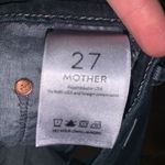 Mother distressed frayed washed black size 27 mini skirt Photo 2