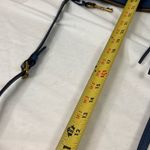 Fossil  Navy Blue Leather Crossbody Purse Zippered Top No1954 Photo 11