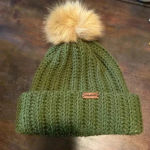 Chunky Oversized Cuffed Fall Winter Beanie Faux Fur PomPom Photo 1