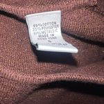 Valerie Stevens Share Small Brown Metallic Tank Top Sparkle Knit Holiday Party Photo 1