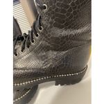 Very G Combat Moto Boots Womens Size 9.5 Black Studded Lace Up Zip Photo 8
