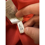 EXPRESS  Women Red Long Sleeve Shirt Size Small Button Down Polyester Lightweight Photo 11