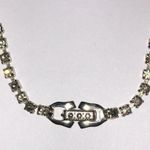 Vintage Silver Tone CZ Rhinestone Classic Formal Necklace Photo 4