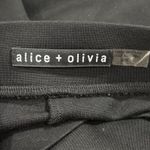 Alice + Olivia  Size 2 Black Front Zip Leather Ponte Combo Leggings C000122264 Photo 2