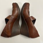 Dansko  Leather Burnished Nappa Wedge Mary Janes Brown Size EU 37 Photo 8