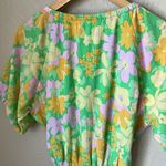 Sabo Skirt SABO Milo green floral cut out mini dress Photo 11