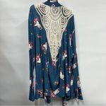 Liberty Love  open cardigan 3xl kimono crochet embroidered southwestern FLAWED Photo 1