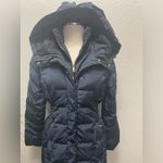 Cole Haan New!  Taffeta Down Coat With Bib Front and Dramatic‎ Hood Sz S $298 Photo 4