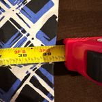 East 5th Street Black White Blue 3D Squares Dress SZ 16 pleated top and bottom Photo 13