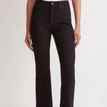 Madewell Tall Mid Rise Kick Out Crop Jean 25T Women’s Black Rinse Wash NWT NM810 Photo 0