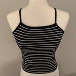 Brandy Melville navy/white striped faye tank Photo 0