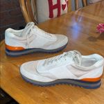 Tory Burch  Cream and Navy Sneakers Photo 13