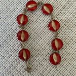 925 Silver encapsulated/ processed wheat bracelet Photo 4