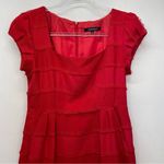 Nanette Lepore  Red Dress Size‎ 4 Fringe Sheath Knee Length Photo 2