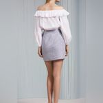 The Fifth Label Elegant White Ruffle Off-Shoulder Blouse Crop Top Size XL Photo 1