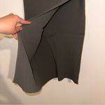 Akris Punto Faux-Wrap Ribbed-Knit Pencil Skirt βTeakβ Gray/Brown Size US 10 π Photo 7