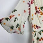 Lost + Wander NWT Regina Floral Wrap Minidress Creme Multi Size Large L EUC D212 Photo 4