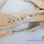 New! Set! Toast Swim signature crop bikini top and String Bikini Bottom, size XL Tan Photo 8