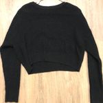 Wild Fable Black Knitted Crop Sweater  Photo 0