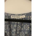 Roberta Roller Rabbit Roller Rabbit Wythe Blouse Anthropologie Blue White Block Print Cotton Top EUC M Photo 7