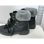 Womans Black Faux Leather Photo 3