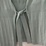 Talbots Light Green Ribbed Cardigan with Tie Photo 2