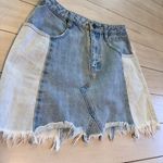 Free People two toned denim skirt Photo 1