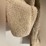 Lou & grey Sherpa Pullover Button Up Tan pockets fuzzy Relaxed Fit Sz Small Photo 3
