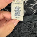 Olsenboye  Black Crochet Knit Top XL Pullover Romantic Dark Feminine Boho Indie‎ Photo 3