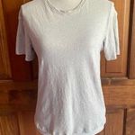 ZARA women’s light tan neutral short sleeve tee shirt size Small Photo 0