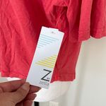 Zella Z by Womens Crop Top Shirt Short Sleeve Crewneck Hi Low Red Medium NWT Photo 4