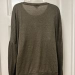 Lucky Brand Olive Green Drop Shoulder Sweater Photo 1