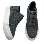 Blowfish Dark Gray Mamba Wedge Slip On Canvas Sneakers Size 7.5 Photo 0