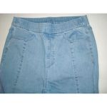 New Womens Isaac Mizrahi Live Denim Pull On Jeans Blue Light 4 Tall Stretch Comf Photo 2