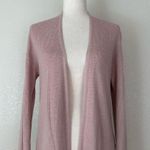 Philosophy Cashmere Blend Dusty Pink Open Front Long Cardigan, Sz Medium Photo 3