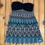 Billabong black and tribal print strapless dress Photo 0