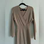 EXPRESS  Ribbed Knit V-neck Midi Dress Size XS Photo 5