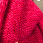 Anthropologie Knit Fuschia Circle Scarf Photo 1