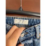 We The Free busted knees, distressed button, fly boot, cut jeans, size 27 Photo 2