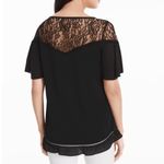White House | Black Market Lace Short Sleeve Blouse Small Photo 1