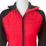 Ralph Lauren Lauren Active Fleece Jacket Black Red Quilted Womens XS Petite Photo 4