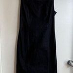 Banana Republic Sleeveless Denim Dress Women's Size 4 Dark Rinse Wash Slit Neck Photo 0