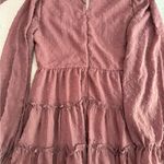 Altar'd State Mauve Long Sleeve Dress Photo 3
