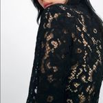 ZARA LACE BLAZER w/ Slits & Buttons Black Color Size XS NEW Photo 4