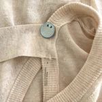 margaret o'leary Cotton Cashmere Open-Back Sweater in Oatmeal Size S Photo 2