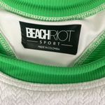 Beach Riot  White Green & Pink Preppy Knit Racerback Crop Top M Photo 4